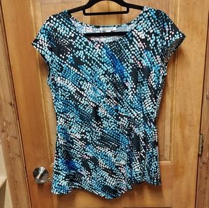 Blue Polka Dot Blouse